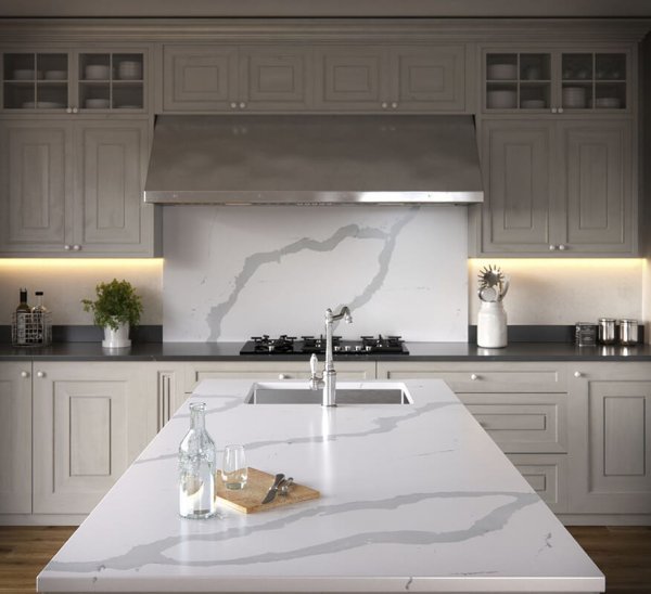 Material: Silestone Classic Calacatta