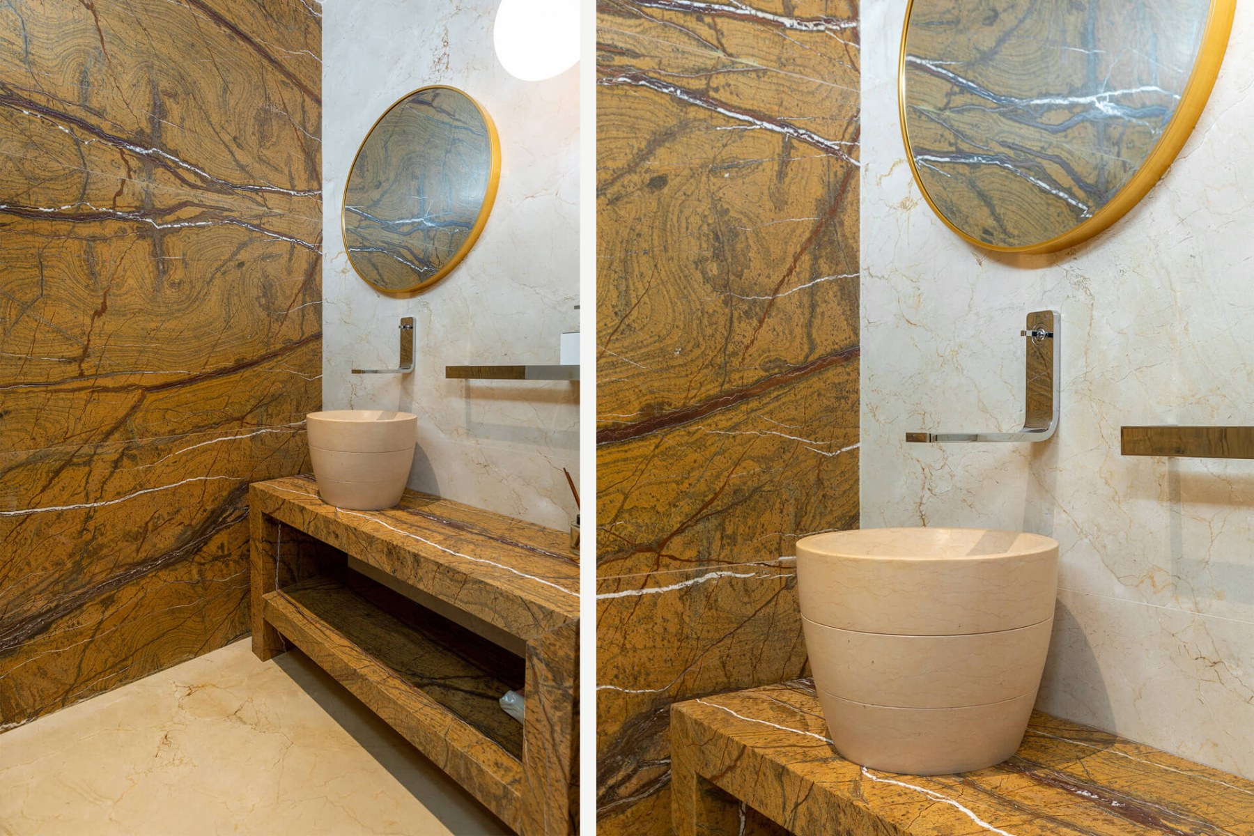 010 bathroom-halmaannvella-Crema Marfil Rain forest brown marble